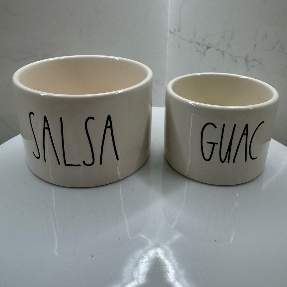 Magenta x Rae Dunn Artisan Guac + Salsa Bowl Set (set of 2)